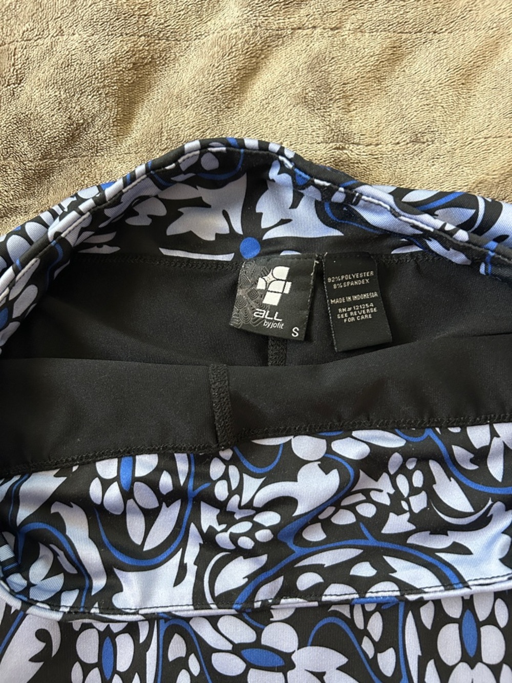 Black/violet Patterned Tennis Set - Picture 3 of 5
